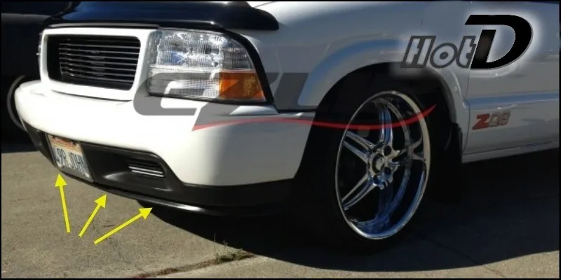 Deflector Bumper Lip Skirt For Chevrolet Tornado Utility Installation VS demo