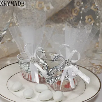 

100pcs Swan Wedding favor Box Packing box Wedding Candy Box 100PCS/ LOT