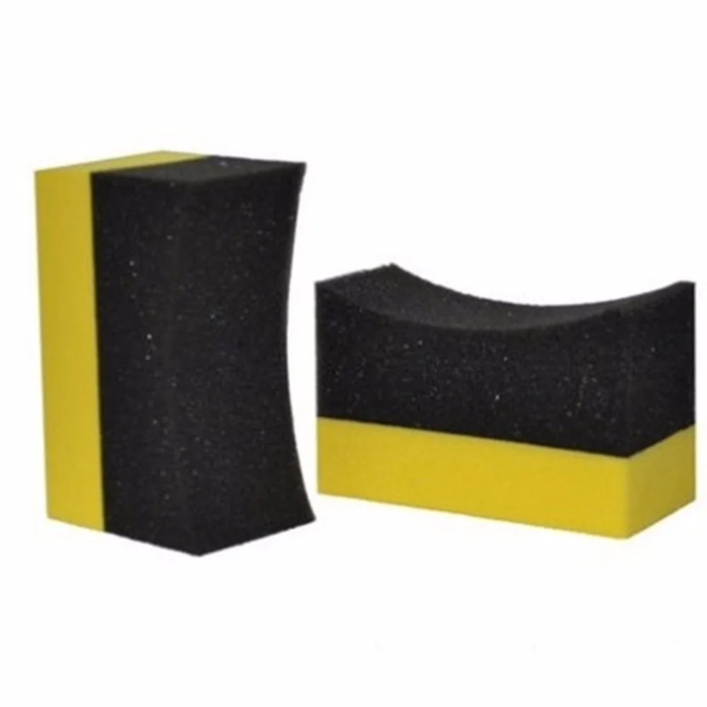 

Nosii Auto U-Shape Tire Wax Polishing Compound Sponge ARC Edge Sponge Tyre Brush Car Cleaning Sponge