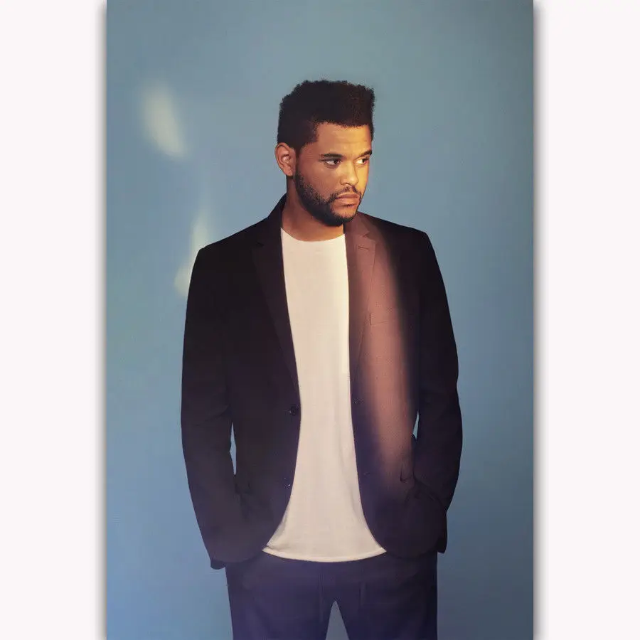 Художественный принт Горячая новинка Weeknd Rap хип-хоп музыкальный певец звезда 14x21