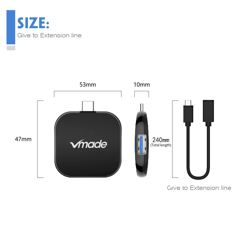 Vmade 3 в 1 Usb c HDMI Usbc в HDMI 3,1 конвертер адаптер Тип C в HDMI USB 3,0 type C адаптер type-C для Apple Macbook