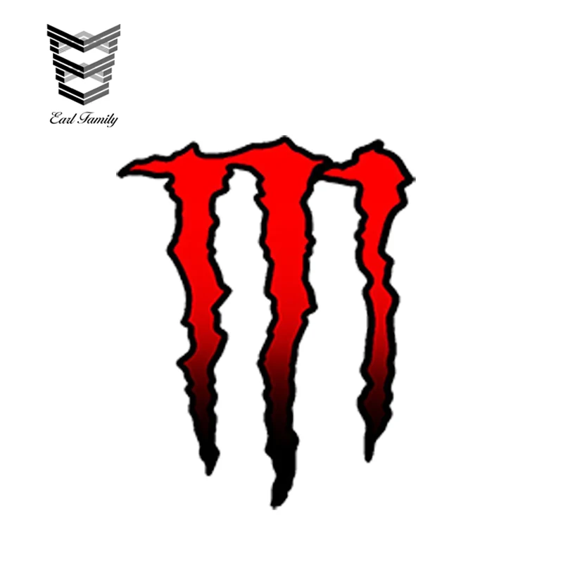 

EARLFAMILY 40cm x 12cm Car Styling Car Sticker Waterproof Vinyle Autocollants Stickers Auto Moto MONSTER Scooter Voiture