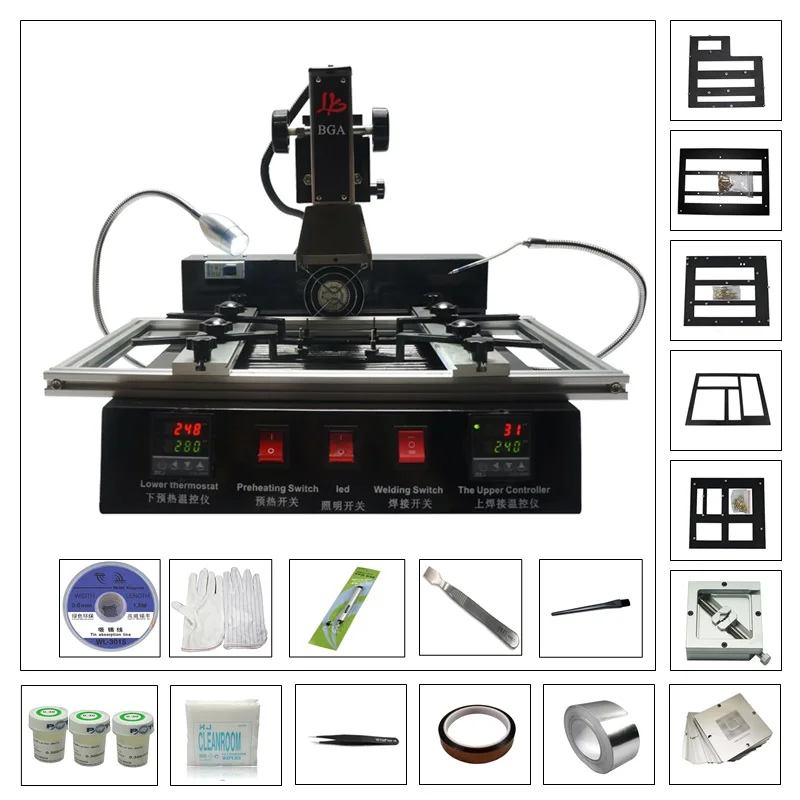 

M770 infrared BGA soldering station with 80MM 90MM game console bga kit flux tape