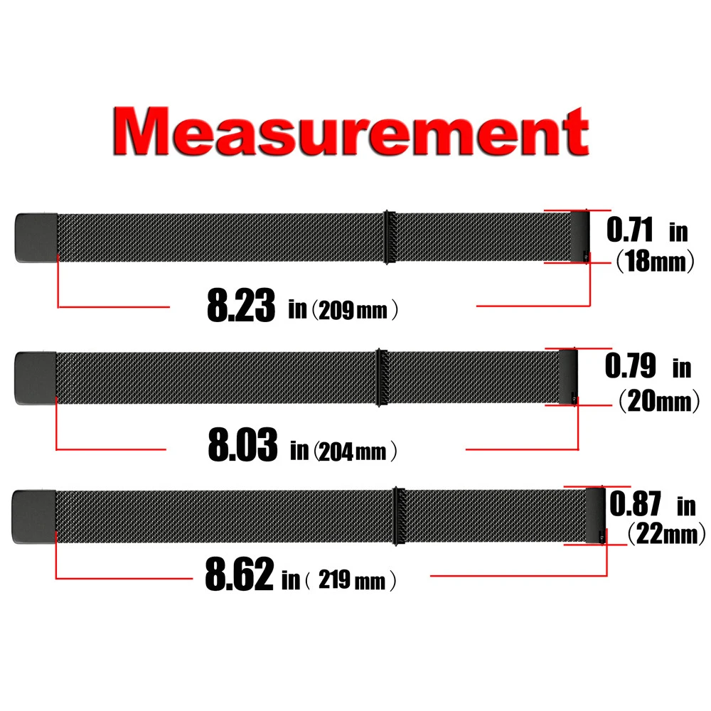 22 мм 20 мм Миланская петля для samsung gear S3 Classic/S3 Frontier/galaxy watch 46 мм 42 мм регулируемый ремешок из нержавеющей стали