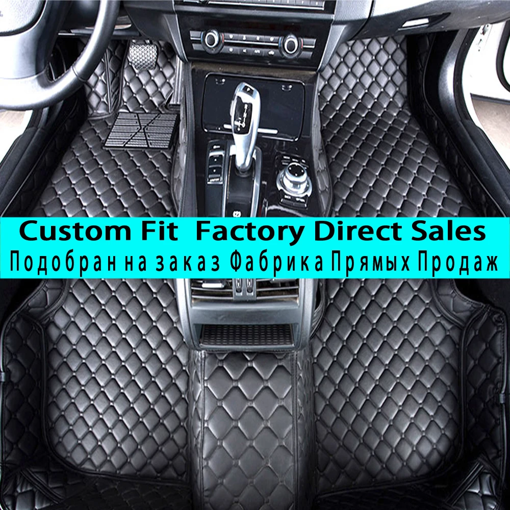 

SUNNYFOX car floor mats for Ford Fusion Mondeo Focus Edge Escape Kuga Explorer 5D car-styling carpet rugs waterproof liners