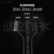 3 в 1 ремонтная материнская плата для мобильного телефона Антистатическая стальная щетка тонкая Чистящая Щетка обслуживание Мягкие Кисти