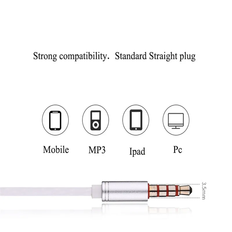Наушники 3 цветов со встроенным микрофоном 3,5 мм наушники-вкладыши для смартфонов для iphone для samsung