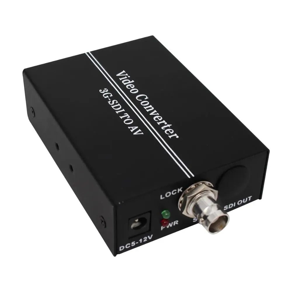  3G HD SDI al Convertitore di AV BNC a RCA Adattatore Audio Scaler Fino a 1080P Supporto LPCM 2.0 pe