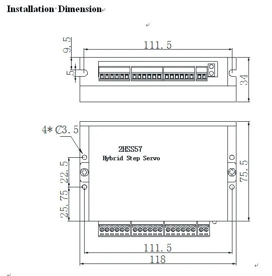 2HSS57 Installation dimension