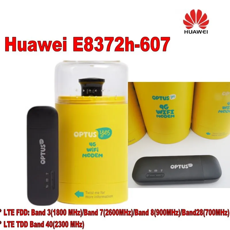 Huawei E8372h-607 LTE Wi-Fi Stick + 2 x CRC9 внешняя антенна MIMO