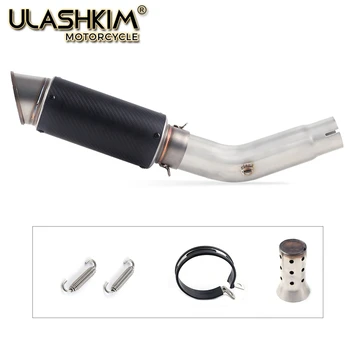 

Motorcycle Full System Exhaust Muffler Escape DB-Killer Modified Middle link Pipe Tube Slip On For Suzuki GSR750 GSR 750