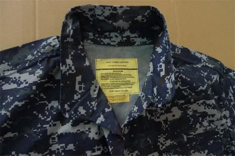 НВУ военная форма США морской цифровой камуфляж одежда костюм военный костюм рубашка и брюки