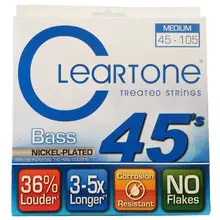 Cleartone 6445 пуп обрабатывают средний Электрический бас 4-струн набор, 045-105
