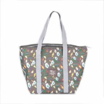 

Foldable Insulated Thermal Cooler Bento Lunch Box Tote Picnic Shining fashion Comfortable Storage Bag Pouch