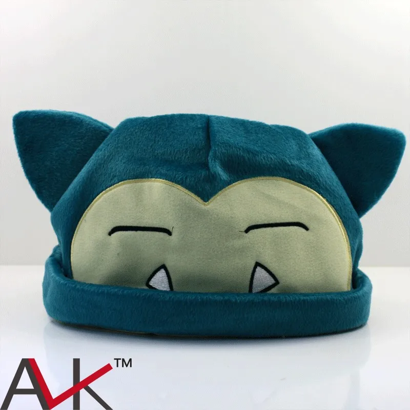 

Snorlax Plush toys Plush Hat Soft Winter Hat Cap Cosplay Hats Cartoon Custume For Kids Adult