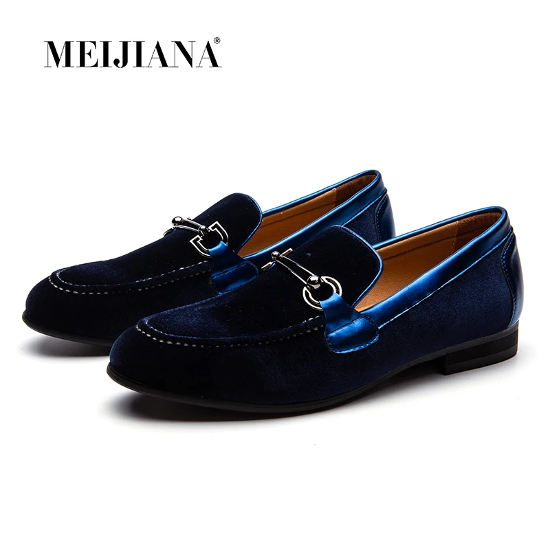 Veludo azul Preto Genuíno Deslizar vermelho Preto Casuais Homens Plana Couro Meijiana Mocassins Com Sobre Dos Trança Sapatos Vestido De pxT88qn6t