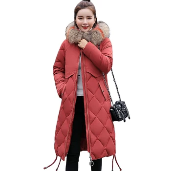 

Outwear For Women Winter Jacket Long Warm Hooded Womens Winter Jackets With Fur Collar Female Winter Coat Parka Chaqueta Mujer