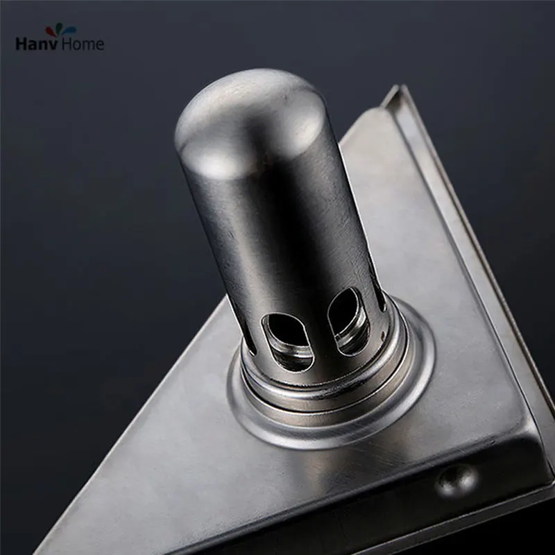 Koop AODEYI Verborgen Soort Driehoek Tegel Insert Floor Afval Roosters Douche Afvoer 232mm * 117mm 304 Roestvrij Stalen Vloer drain11 184