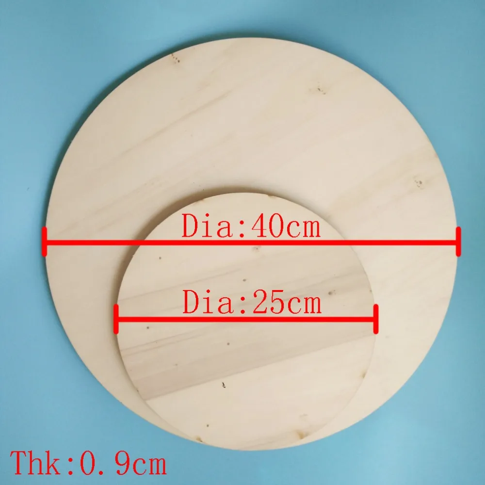 Диаметр: 40 см, Диаметр: 25 см, Толщина: 0.9 см, круглый слоя древесины DIYcraft базы лучше, чем mdf