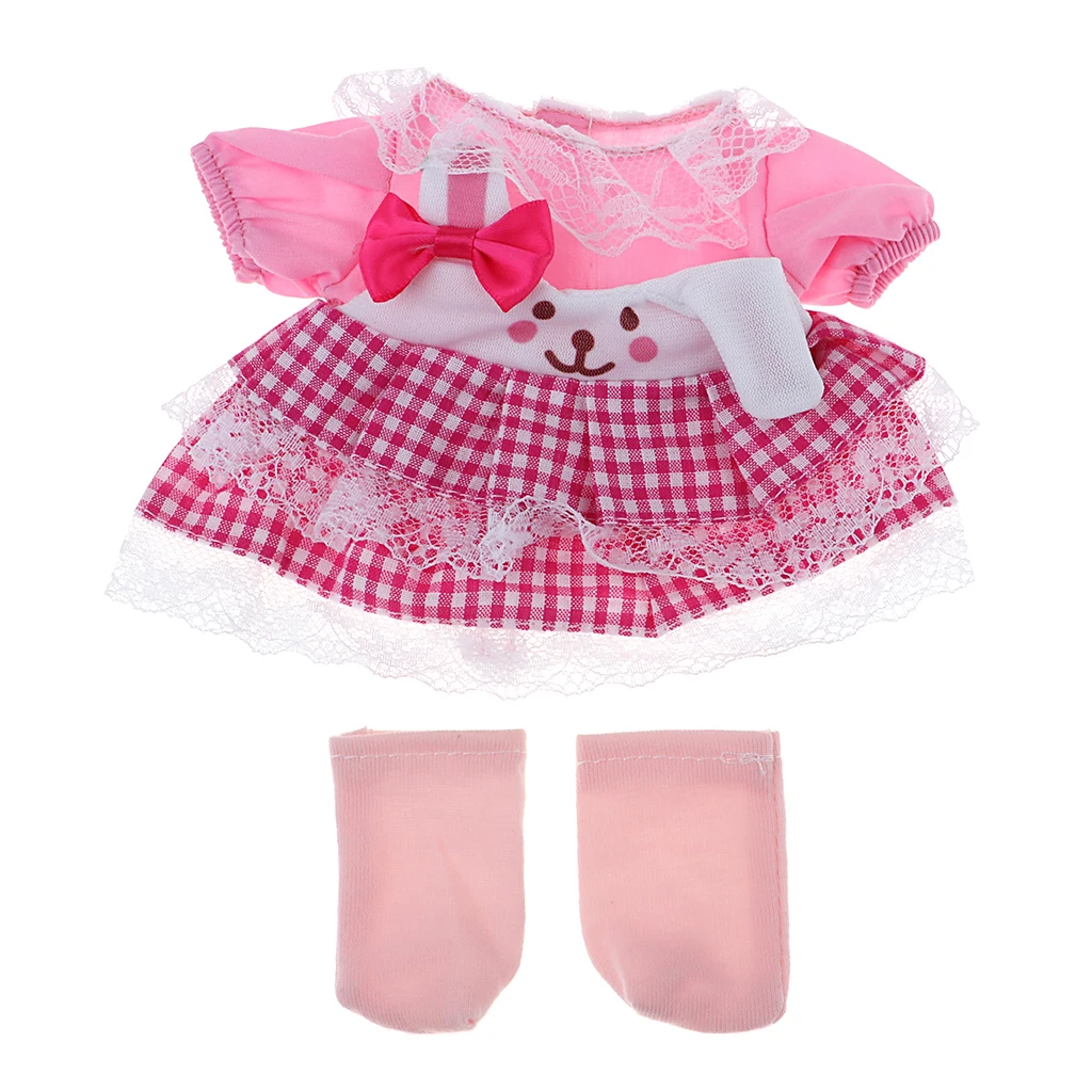 4 Set Handmade Fashion Dress Accessories for 25cm Mellchan Baby Dolls 9-11inch Reborn Girl Doll Accessory