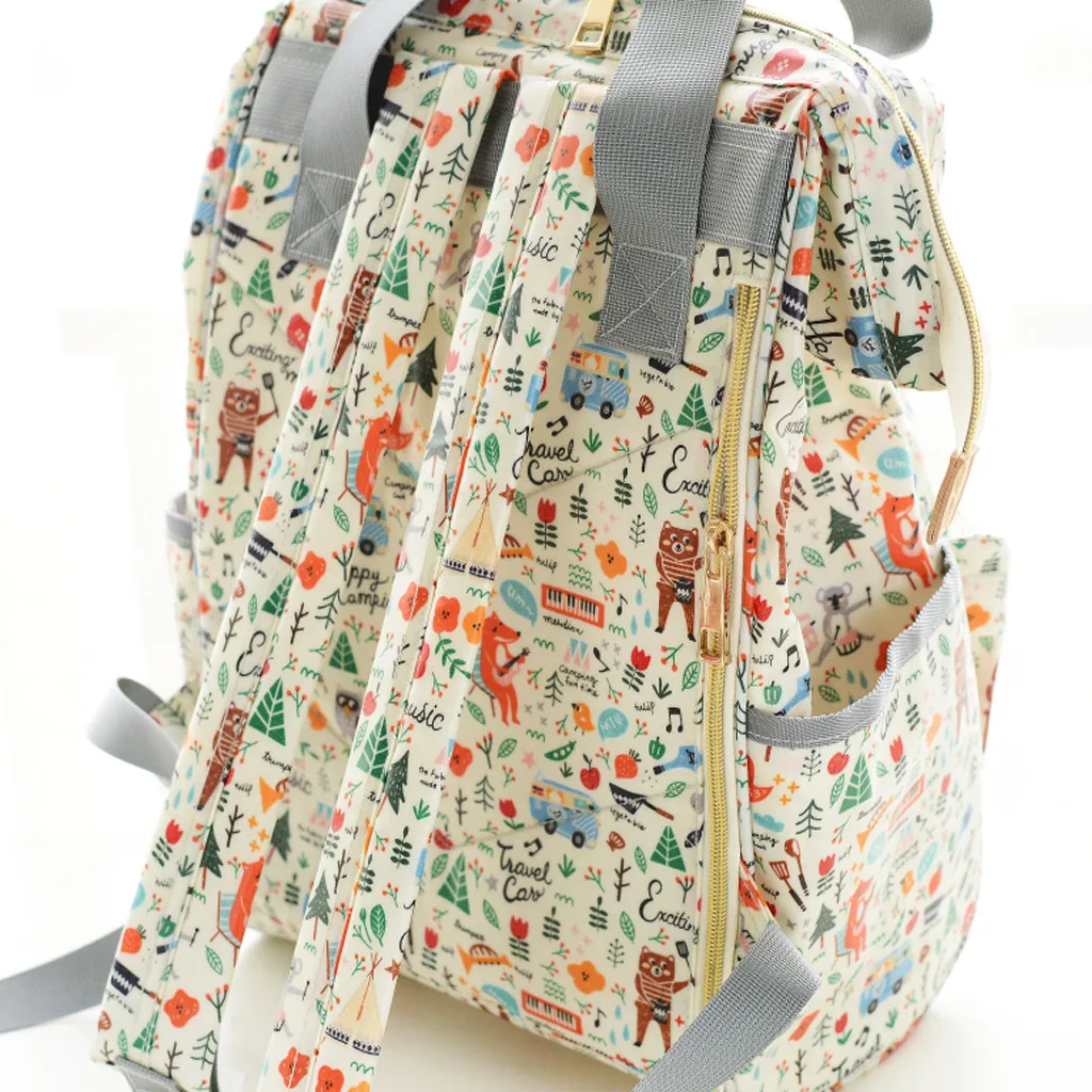 ARLONEET цвета, белая женская сумка с цветочным рисунком, Большая вместительная Повседневная сумка, сумки для мам, Nusring, рюкзак для беременных, сумки W0425