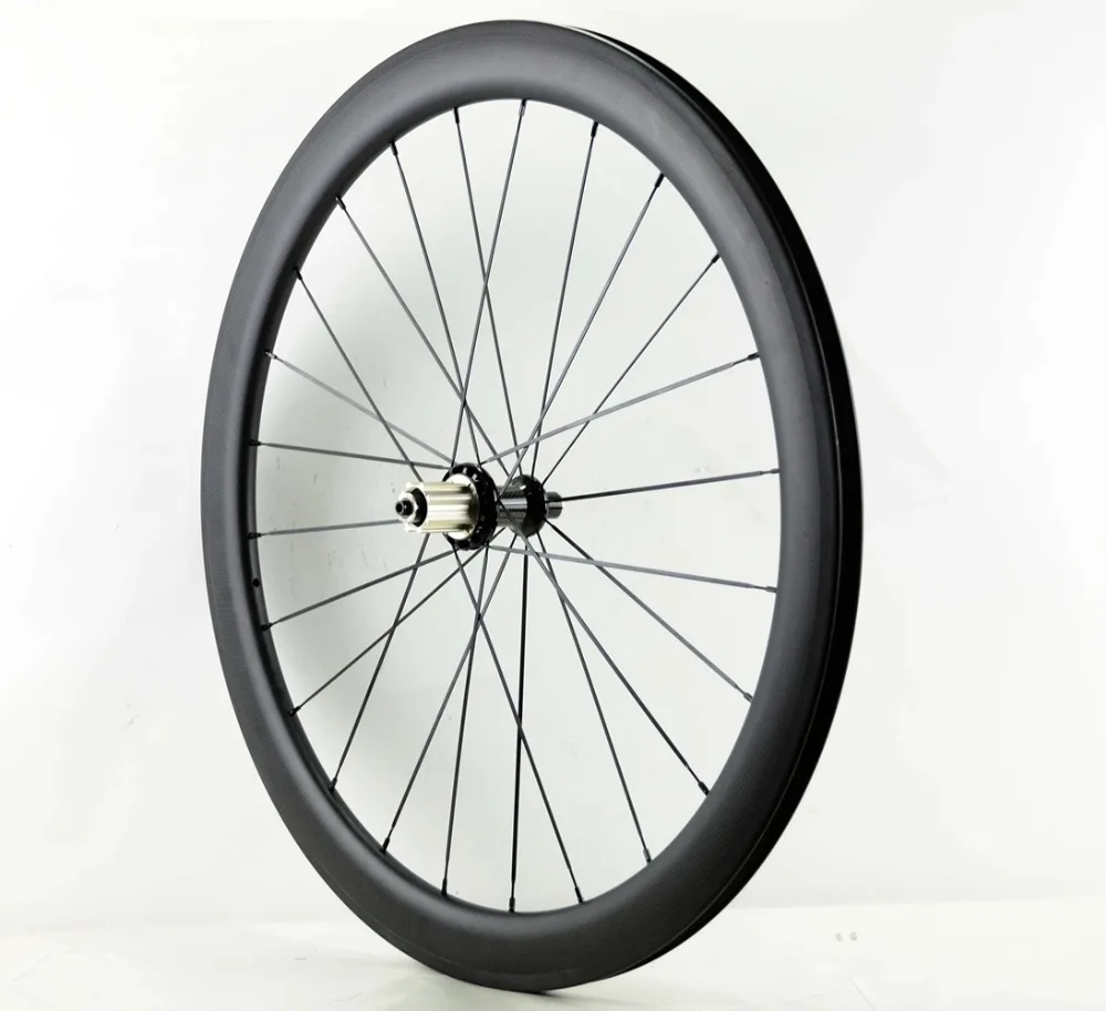 Excellent Outlet! 700C 38/50/60/mm depth Road carbon wheels 25mm width Clincher/tubular bike carbon wheelset UD matte finish U-shape rim 5