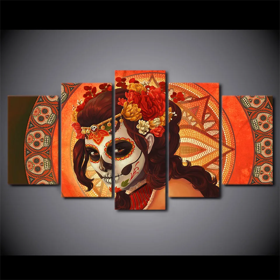 

5pcsDiamond Embroidery Skeleton Diamond Painting Cross Stitch Beaded Embroidery Hobby Mosaic Pattern For Home Decor