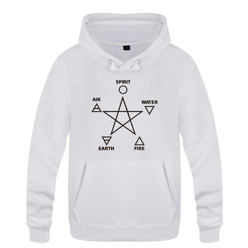 Five Ele мужские ts and Pentagram 30STM рок толстовки мужские мужские с капюшоном флисовый пуловер толстовки - Цвет: BAY HET