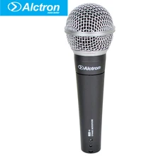 Alctron PM58 профессиональный проводной ручной музыкальный инструмент динамический микрофон для ktv, домашней записи, сцены