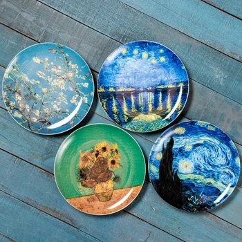 

8 inch Van Gogh decoration Plates hanging Plate wall decoration