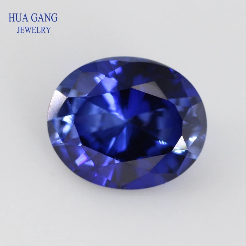 

Size 2x3~15x20mm Oval Cut 34# Blue Stone Synthetic Corundum Gems Stone For jewelry Wholesale Free Shipping