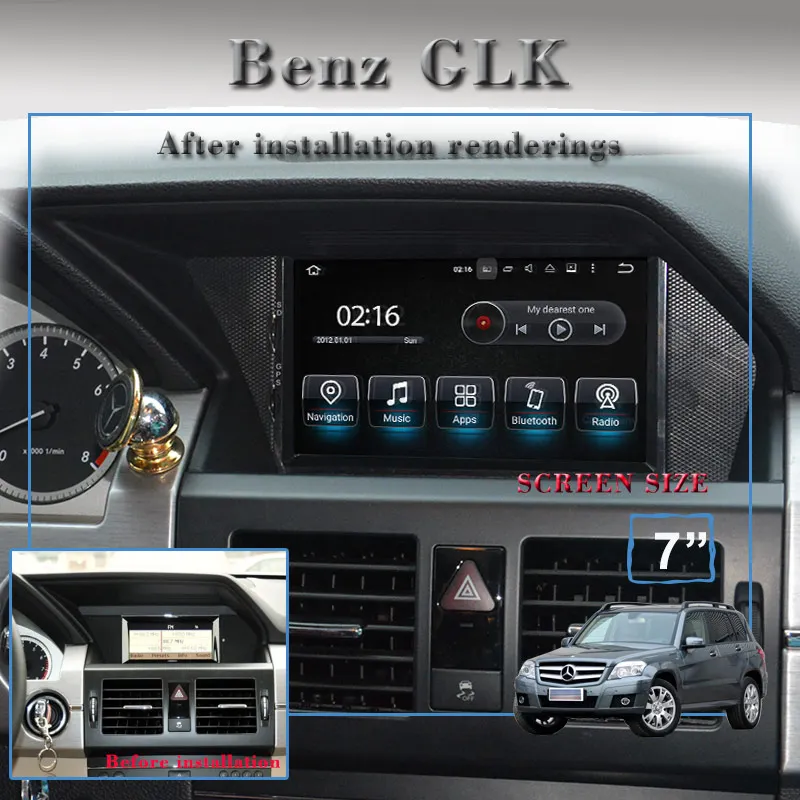 Perfect Octa core android 8.0 car radio for Mercedes Benz GLK X204 GLK300 GLK350 2008-2015 car multimedia player autoradio stereo wifi 1