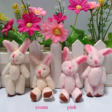 50 шт./лот 7,5 см мини-соединение Кролик плюшевая кавайная игрушка кукольный букет аксессуары станет лучшим другом вашему ребенку! небольшой кулон