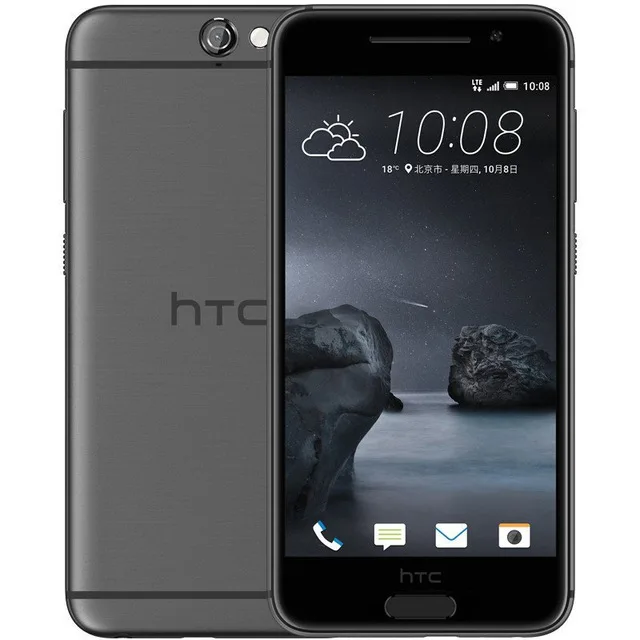 Разблокированный htc один A9 Octa core 5,0 Дюйма 16/32 ГБ флэш-памяти, Встроенная память 2/3 Гб оперативной памяти, Оперативная память 13.0MP LTE 4G Android 6,0 мобильный телефон с определением отпечатка пальца - Цвет: Черный