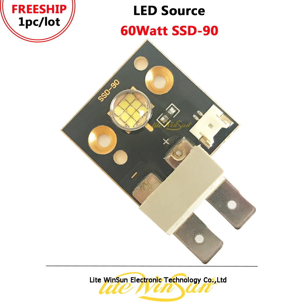  Litewinsune FREESHIP LED 60-watt Quelle SSD-90 High Power LED Lampe Quelle für LED Spot Bühne Beleu