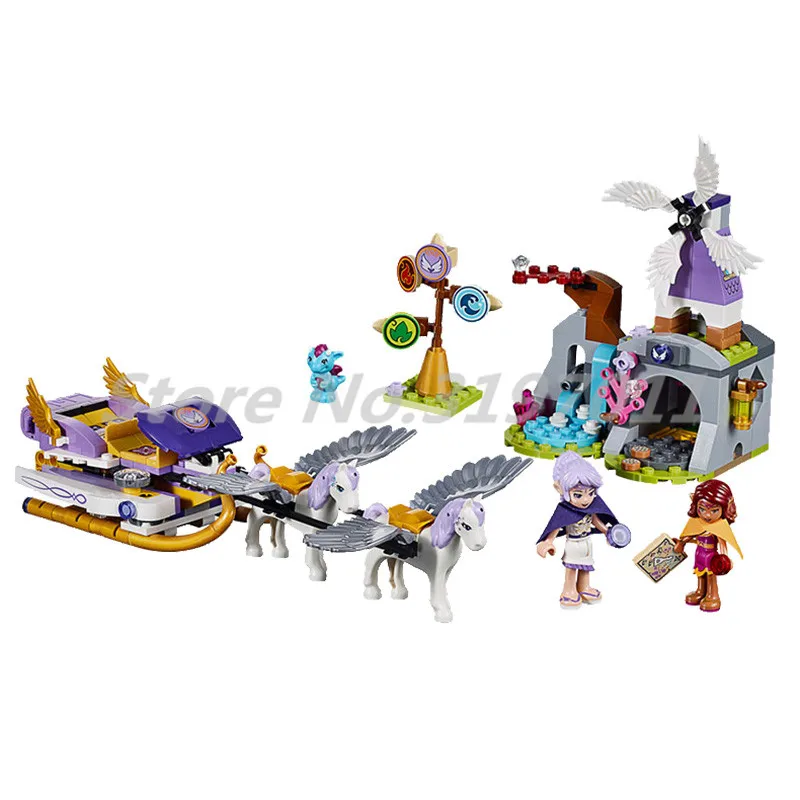 

Building Blocks Girl Friends Series Bela 10413 Elves Aira's Pegasus Sleigh Toys For Children 41077 Mode 79224 Sets Gifts