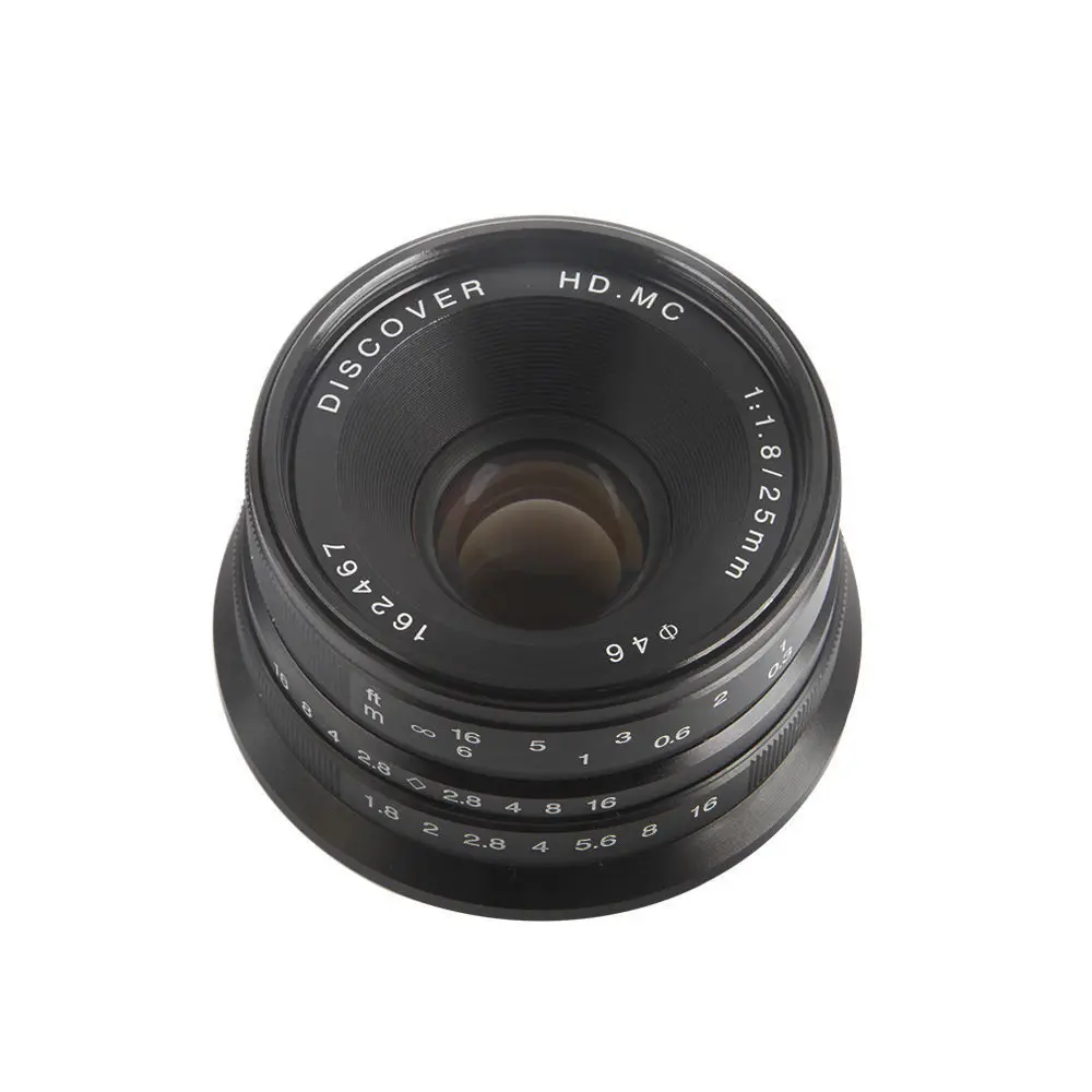 Ручная Фокусирующая линза 25 мм F/1 8 HD MC для камеры Olympus Panasonic M4/3 GX7 GX8 GH5 GH4 GH3 объектив