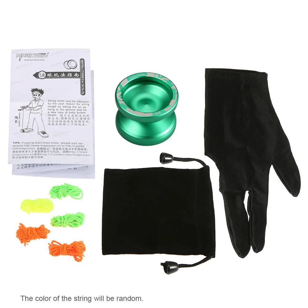 3 Colors Magic Yoyo Responsive High-speed Aluminum Alloy Yo-yo CNC Lathe with Spinning String for Boys Girls Children Kids