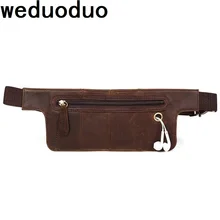 Weduoduo Мужская многофункциональная поясная сумка из натуральной кожи, поясная сумка для мужчин