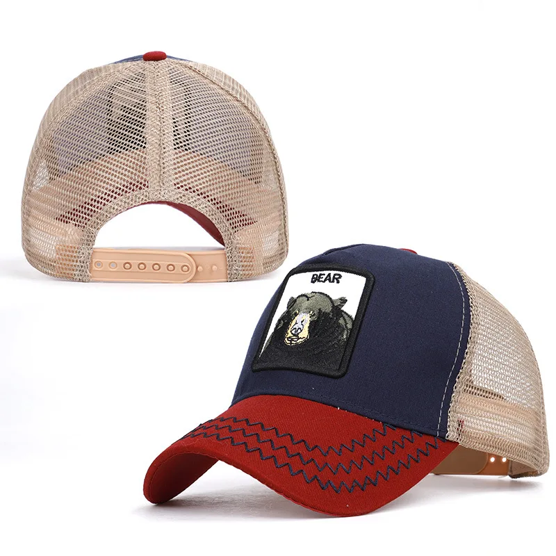 

Fashion Bear Baseball Cap Summer Animal Mesh Cap Men Women Unisex 6 Colors