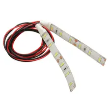 2x 10cm 12V White 6 LED 5630 SMD Strip Lights For Car Boat Motor Van Waterproof