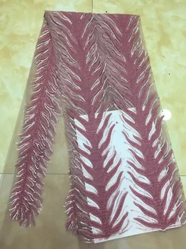 

African Lace Fabric Embroidered Sequins Nigerian Velvet Laces Fabric Bridal High Quality French Tulle Lace Fabric For Women X11