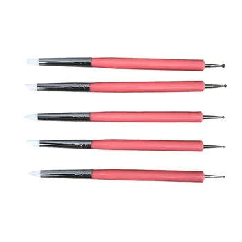 

5 pcs/sets Rubber Point Flower Needle Painting Tool Set Rubber Point Needle Painting Tools