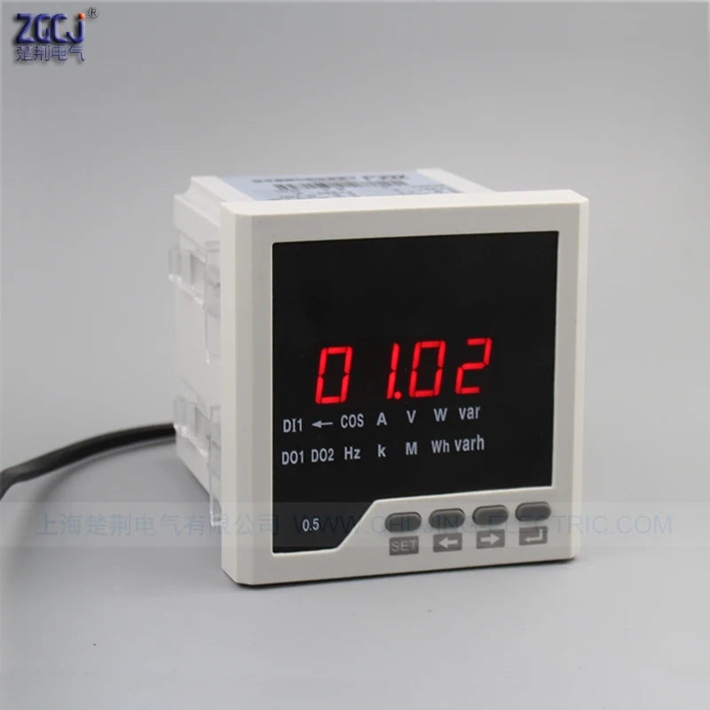 

New thing !!! panel meter DC0-5A,DC 0-600V DC ampere ,Voltage, Watt DC power meter with RS485 communication function