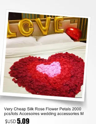 Rose Petals Wedding Accessories 1000 pieces / lot Cheap Petalas Artificiais Rose Petals Flowers Wedding Decoration Beautiful