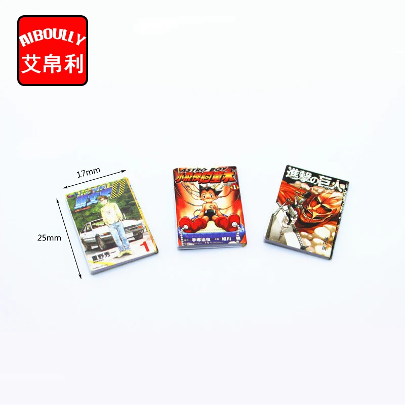 

30pcs/lot Mini dollhouse Scene study accessories exquisite books comic books Doll House Toys For Children