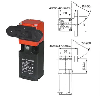 

CZ-93C Series 1A1B (NO-NC) Safety Interlock Limit Switch with Key K3