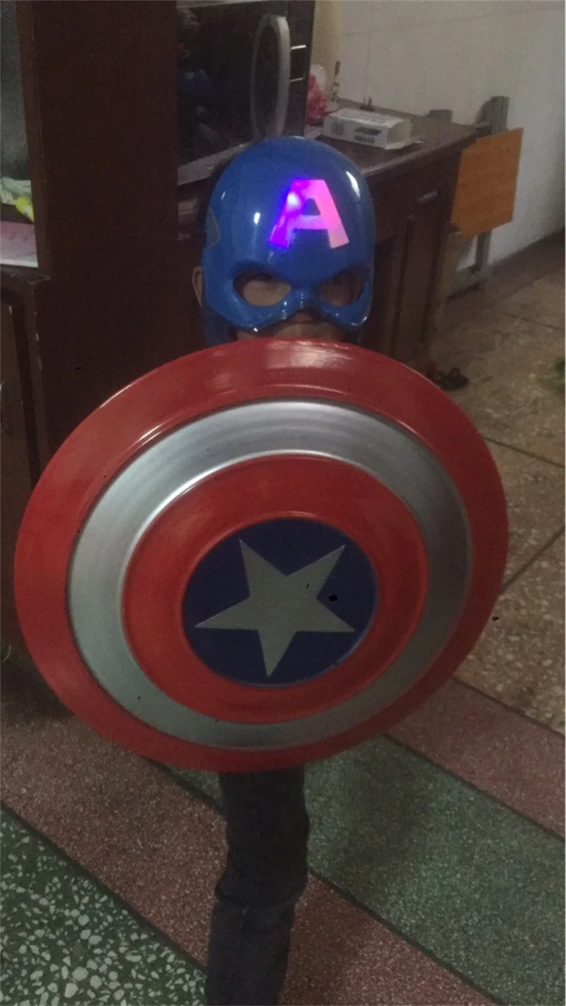 Мстители 4 Капитан Америка щит 1:1 полный щит косплей реквизит игрушка сильный домашний художественный декор Хэллоуин вечерние металлические железные 47 см