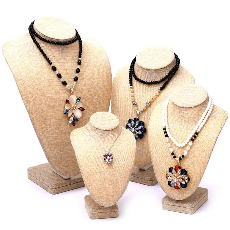 Linen Models Like Cervical Neck Jewelry Display Stand Hand Jewelry