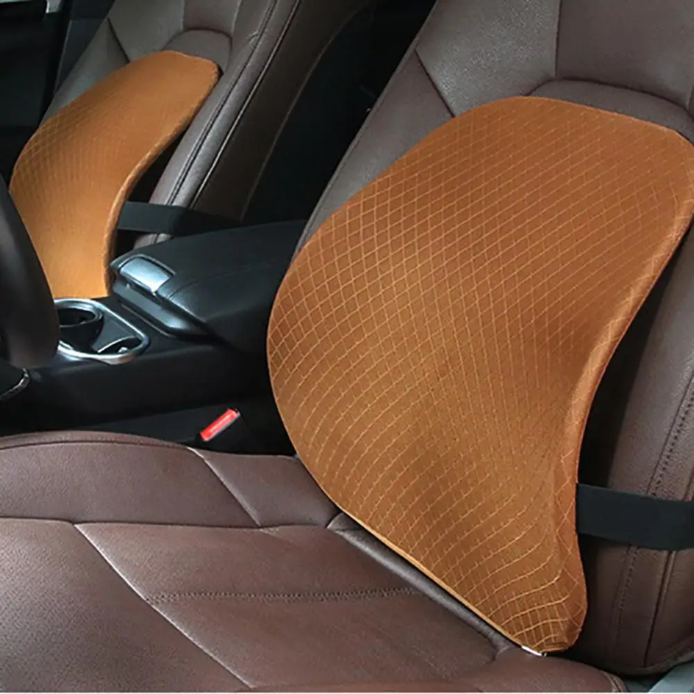 

Universal Car Seat Chair Rhombus Pattern Elastic Back Waist Support Pad Cushion